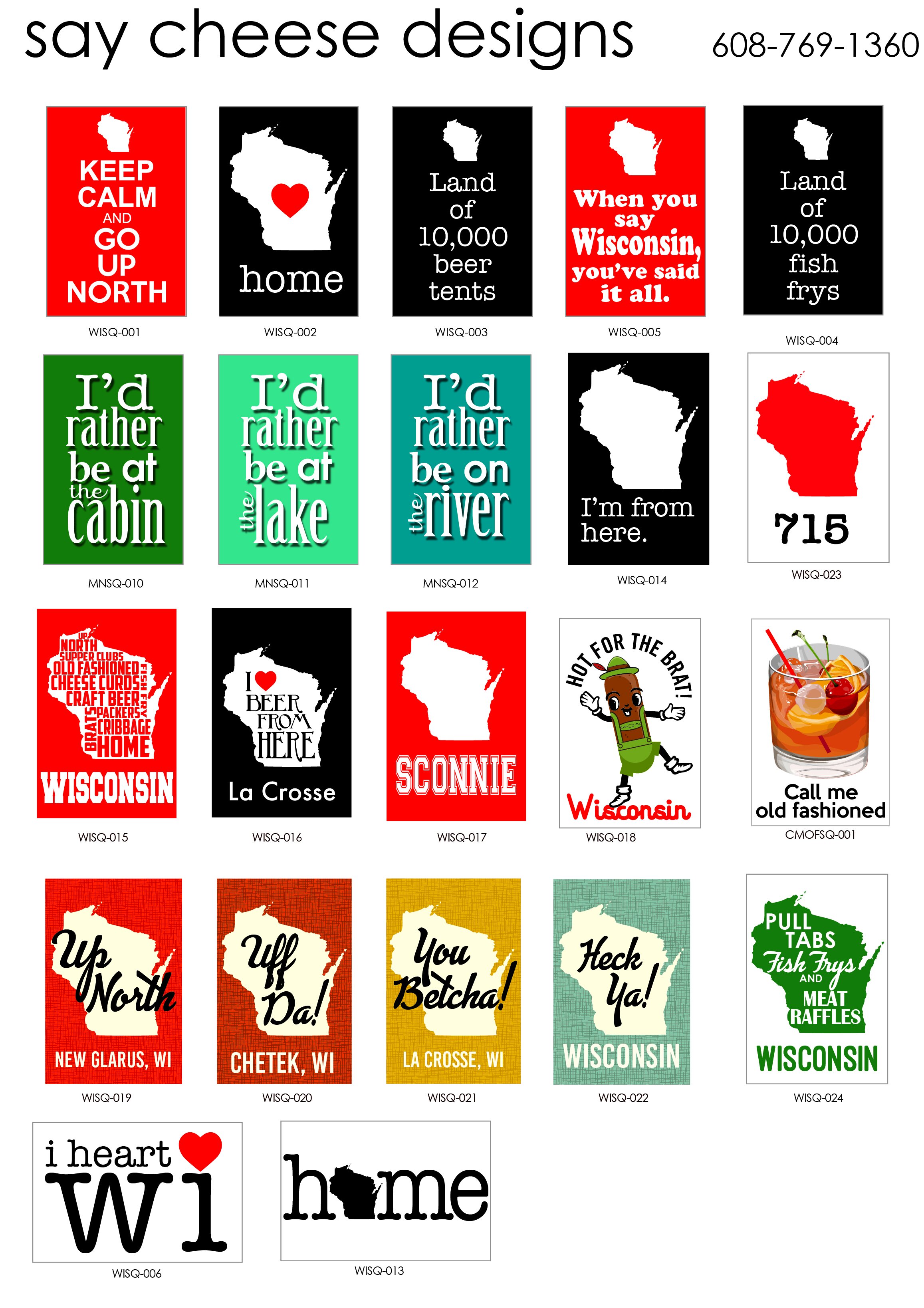 TOPIC SPECIFIC GRAPHICS — Say Cheese Designs